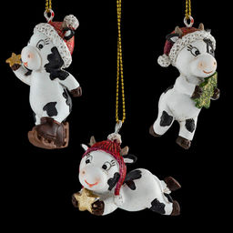 Цена за 1 шт. Украшение ErichKrause Decor Праздничная коровка 6см