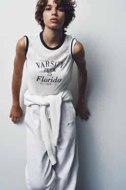 SLOGAN SLUB T-SHIRT - Zara фото 18