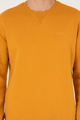 Мужской горчичный базовый свитшот Неожиданная скидка в корзине - U.s. polo assn фото 6