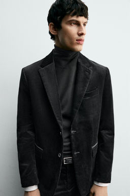 CORDUROY SUIT BLAZER - Zara фото 5
