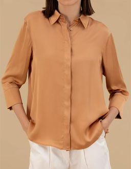 Kahverengi Comfort Fit Saten G_mlek - Pierre cardin фото 6