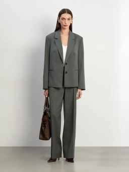 Брюки из костюмной шерсти, D390/fence