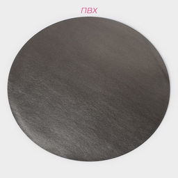 Набор салфеток сервировочных на стол Доляна Спутник, d=38 см, 4 шт, двусторонние, цвет металлический/чёрный  фото 12