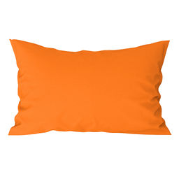 Наволочка 50х70см "Оранжевый", с клапаном-запахом, перакль 110г/м2, хлопок 100%, упаковка "классическая" пакет ПВД 14,5х23см, еврослот, "Домашняя мода" (Россия)