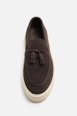 CASUAL LEATHER TASSEL LOAFERS - Zara фото 11