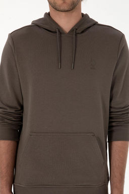 Erkek Vizon Basic Sweatshirt Sepette S_rpriz _ndirim - U.s. polo assn фото 6