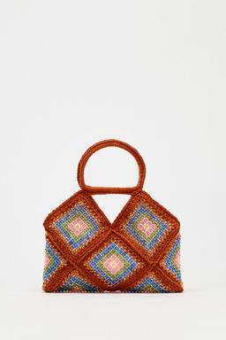 CROCHET MINI BUCKET BAG WITH BEADS - Zara фото 3