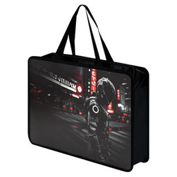 Папка для школьных тетрадей пластиковая Феникс+, арт. 72349/ 12 ГОНЩИК В ШЛЕМЕ (полипропилен, формат