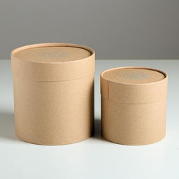 Набор шляпных коробок из крафта 2 в 1 Тебе, 12 х 12, 15 х 15 см