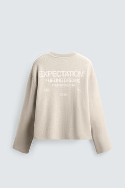 TEXTURED PRINT SWEATSHIRT - Zara фото 16
