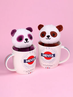 Набор Мечта, мягкая игрушка в кружке, панда, цвета МИКС - Milo toys фото 10