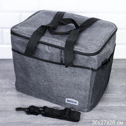 Сумка с эффектом сохранения холода, тепла/термосумка / DFB12822dark-grey /уп 50/ 33*25*27, 22 л