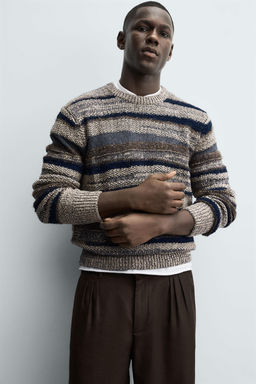 STRIPED JACQUARD SWEATER - Zara фото 5