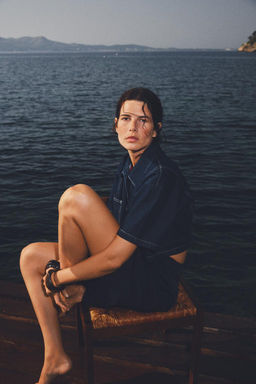 Z1975 SHORT DENIM SHIRT - Zara фото 8