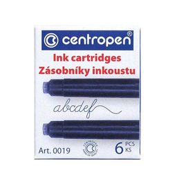 Чернила CENTROPEN синий баллончик 6 шт