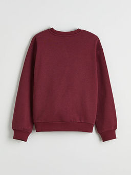 Paris Bask?l? K?z ?ocuk Kal?n Sweatshirt