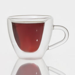 Кружка с двойными стенками Magistro Сердце, 150 мл, 11?8?7.5 см, стекло, прозрачная