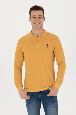U. S. Polo Assn / Мужской горчичный базовый свитшот - U.s. polo assn фото 17