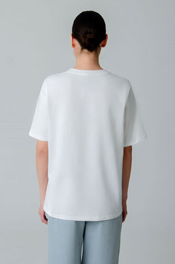 Арт. 3-1155 Футболка женская 44-50 (4 шт) Цвет:молочный - Калинка фото 5