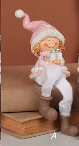 Фигурка Девочка с подарком 5.5х5,9 / W271-А /уп 120/747733 - Галеонтрейд фото 2