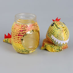 Цена за 5 шт. Конфетница «Динозавр», 18 см, цвета МИКС