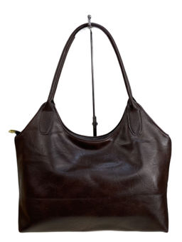 Женская сумка из искусственной кожи, цвет шоколад - Greta фото 2