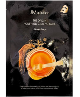 JMSOLUTION Тканевая маска питательная с медом и женьшенем The Origin Honey Red Ginseng Mask (30 мл)  фото 2