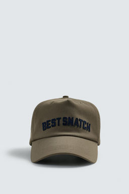 GORRA BORDADO TEXTO / Khaki