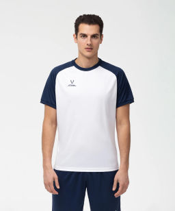 Футболка игровая JOGEL CAMP Reglan Jersey, белый/темно-синий