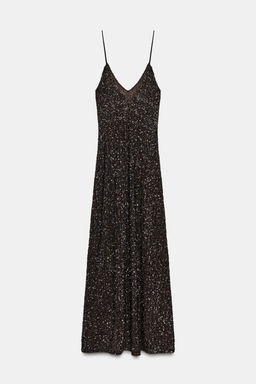 ZW COLLECTION LIMITED EDITION LONG SEQUINNED DRESS - Zara фото 6