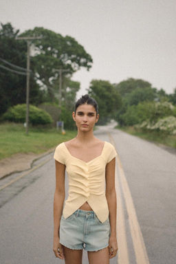 GATHERED KNIT TOP - Zara фото 16