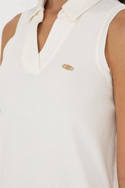 Женское трикотажное платье цвета экрю Неожиданная скидка в корзине - U.s. polo assn фото 6