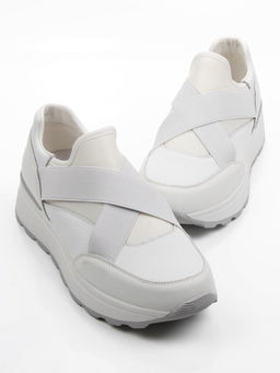 03-A1030-9 WHITE Кроссовки женские (натуральная кожа)