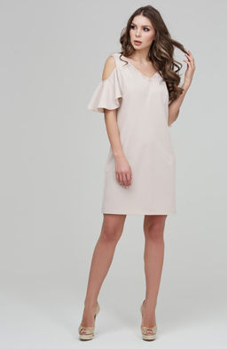 Коктейльное платье сливочный - Donna saggia фото 2