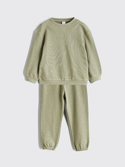 Bisiklet Yaka Erkek Bebek Sweatshirt ve E?ofman Alt?