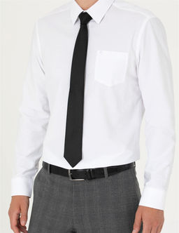 Beyaz Regular Fit Uzun Kollu Basic G_mlek