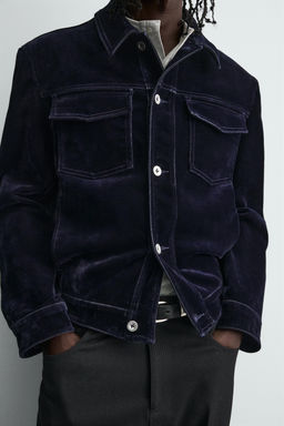 FLOCKED VELVET JACKET - Zara фото 5