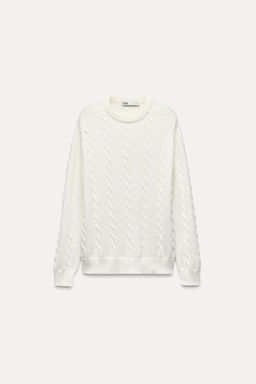 CABLE-KNIT SWEATER - Zara фото 4