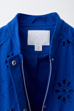 CAZADORA BORDADO SUIZO / Azul - Zara фото 7