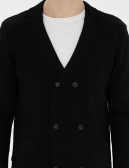 Кардиган Slim Fit черный из акрила