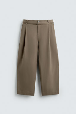 BALLOON FIT TROUSERS WITH PLEATS AND BELT - Zara фото 8