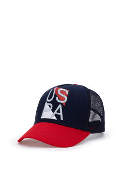 Erkek Lacivert _apka Sepette S_rpriz _ndirim