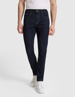 Lacivert Slim Fit Jean Pantolon