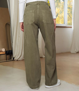 Джинсы #КТ6257, хаки - Dommod фото 4