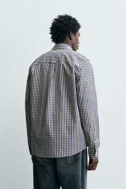 CHECK SHIRT WITH POCKET - Zara фото 3