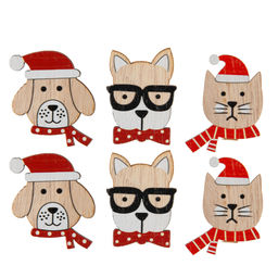 Blumentag WCBC-35 Прищепки Новогодняя коллекция 5 х 6 шт. 3.5 см 02