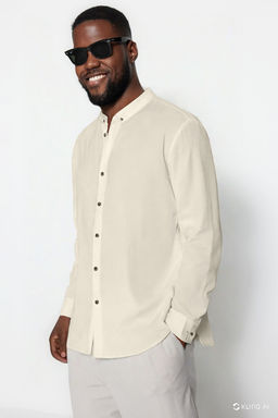 TRENDYOL MAN Buyuk Beden Lacivert Regular Fit Rahat Dugmeli Yaka Gomlek TMNSS23GO00094 - Trendyolmilla фото 3