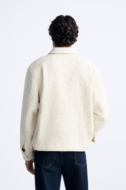 RUSTIC TEXTURED JACKET - Zara фото 3