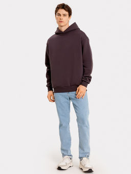 Худи мужское коричневое с печатью коричневый +печать 121794 - Mark formelle фото 2