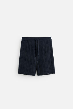 TEXTURED CROCHET BERMUDA SHORTS - Zara фото 7